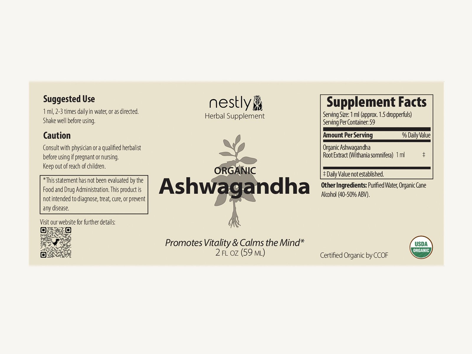 Organic Ashwagandha Tincture - Image 3